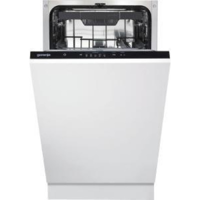 Посудомийна машина Gorenje вбудована, 11компл., A++, 45см, AquaStop, 3й кошик, білий