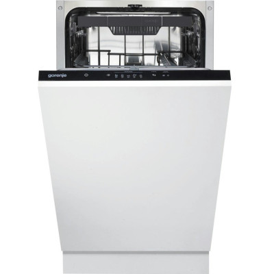 Посудомийна машина Gorenje вбудована, 11компл., A++, 45см, AquaStop, 3й кошик, білий
