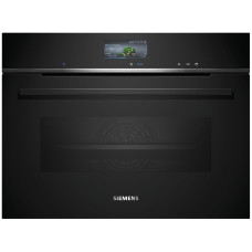 Духова шафа Siemens електрична компактна, 47л, A+, дисплей, конвекція, чорний