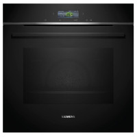 Духова шафа Siemens електрична, 71л, A+, дисплей, конвекція, піроліз, чорний