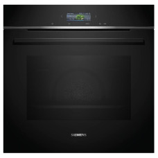 Духова шафа Siemens електрична, 71л, A+, дисплей, конвекція, піроліз, чорний