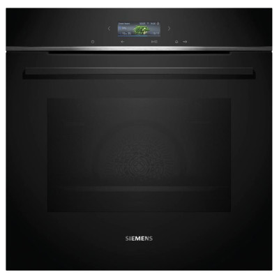 Духовой шкаф Siemens электрический, 71л, A+, дисплей, конвекция, пиролиз, черный
