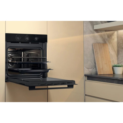 Духова шафа Whirlpool електрична, 71л, A, конвекція, чорна