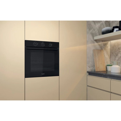 Духова шафа Whirlpool електрична, 71л, A, конвекція, чорна