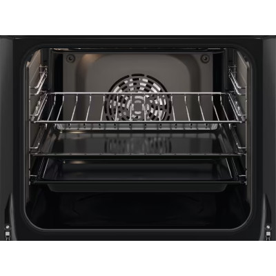 Духовой шкаф Electrolux электрический, 65л, A, дисплей, конвекция, телескопические направляющие, черный