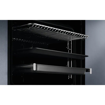 Духовой шкаф Electrolux электрический, 65л, A, дисплей, конвекция, телескопические направляющие, черный