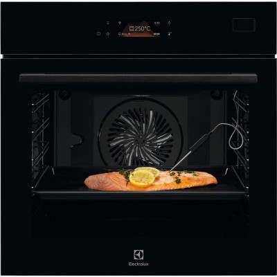 Духовой шкаф Electrolux электрический, 70л, А++, пар, дисплей, конвекция, ф-ция пароварки, телескопические направляющие, черный