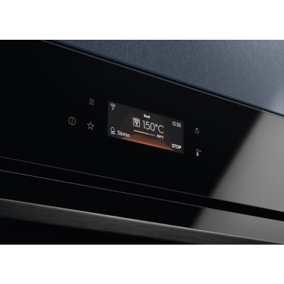 Духовой шкаф Electrolux электрический, 70л, А++, пар, дисплей, конвекция, ф-ция пароварки, телескопические направляющие, черный