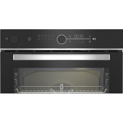Духовой шкаф Beko электрический, 72л, A+, дисплей, конвекция, пар, телескопические направляющие, нерж.