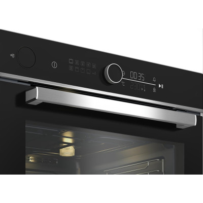 Духовой шкаф Beko электрический, 72л, A+, дисплей, конвекция, пар, телескопические направляющие, нерж.