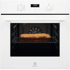 Духовой шкаф Electrolux электрический, 65л, A, дисплей, конвекция, телескопические направляющие, белый