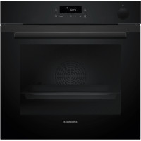 Духовой шкаф Siemens электрический, 71л, A+, пар, дисплей, конвекция, телескопические направляющие, черный