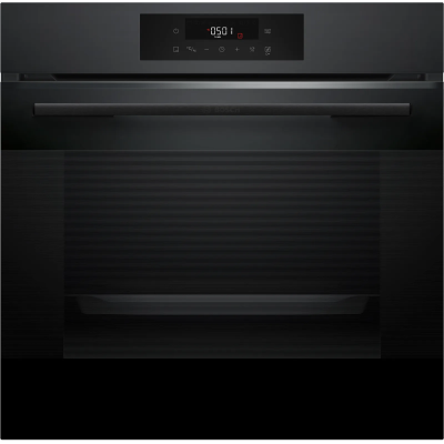 Духовой шкаф Bosch электрический, 76л, A, дисплей, конвекция, телескопические направляющие (2 уровня), черный