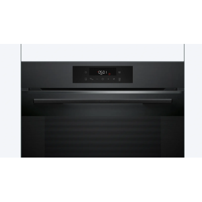 Духовой шкаф Bosch электрический, 76л, A, дисплей, конвекция, телескопические направляющие (2 уровня), черный