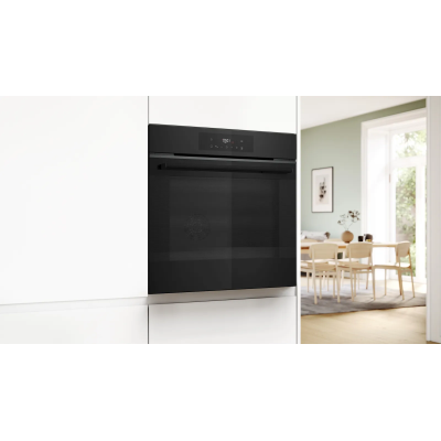 Духовой шкаф Bosch электрический, 76л, A, дисплей, конвекция, телескопические направляющие (2 уровня), черный