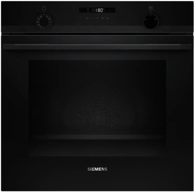 Духовой шкаф Siemens электрический, 76л, A, дисплей, конвекция, телескопические направляющие, черный