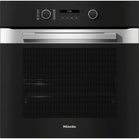Духовой шкаф Miele H 2861 B Clean Steel электрический, 76л, A+, дисплей, конвекция, телескопические направляющие, черный