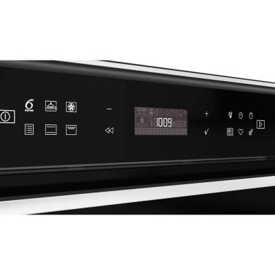 Духова шафа Whirlpool електрична, 73л, A+, дисплей, конвекція, телескопічні напрямні, чорний