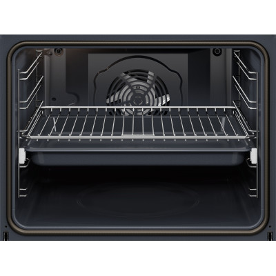 Духовой шкаф Electrolux электрический, 72л, A++, дисплей, конвекция, пиролиз, телескопические направляющие, черный