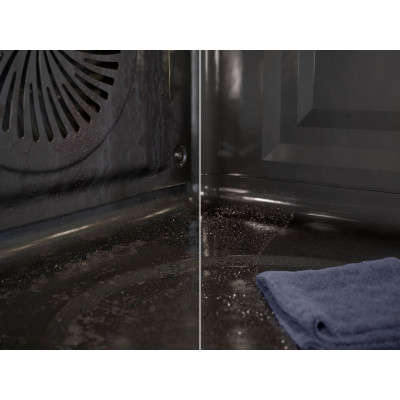 Духовой шкаф Electrolux электрический, 72л, A++, дисплей, конвекция, пиролиз, телескопические направляющие, черный