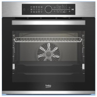Духовой шкаф Beko электрический, 72л, A+, дисплей, конвекция, Soft Close, телескопические направляющие, нерж.