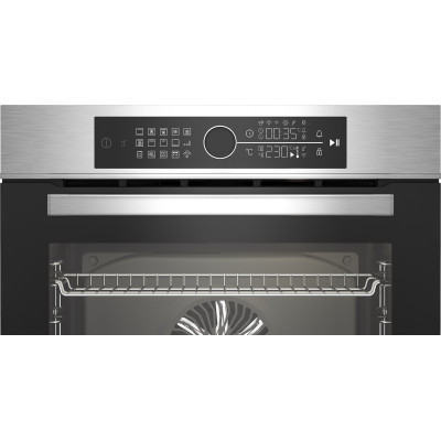 Духовой шкаф Beko электрический, 72л, A+, дисплей, конвекция, Soft Close, телескопические направляющие, нерж.