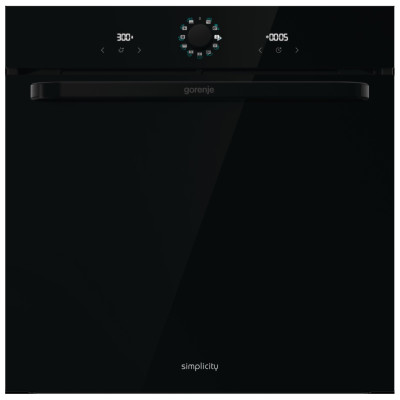 Духова шафа Gorenje електрична, 77л, A, пара, дисплей, макс.темпер.-300, чорний