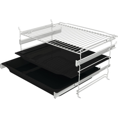 Духова шафа Gorenje електрична, 77л, A, пара, дисплей, макс.темпер.-300, чорний