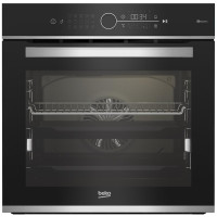 Духовой шкаф Beko электрический, 72л, A+, дисплей, конвекция, телескопические направляющие, пара, нерж.
