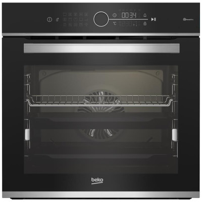 Духовой шкаф Beko электрический, 72л, A+, дисплей, конвекция, телескопические направляющие, пара, нерж.