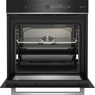 Духовой шкаф Beko электрический, 72л, A+, дисплей, конвекция, телескопические направляющие, пара, нерж.