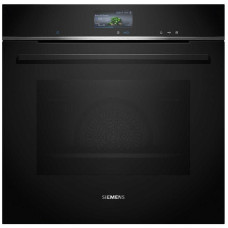 Духова шафа Siemens електрична, 71л, A+, пара, дисплей, конвекція, чорний