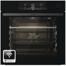 Духовой шкаф Gorenje электрический, 77л, A+, пар, дисплей, 300°C, Wi-Fi, черный