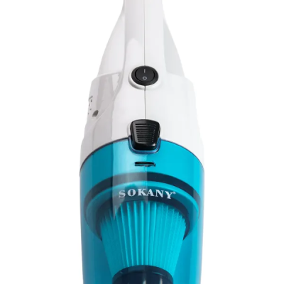 Пылесос вертикальный ручной для дома 900 Вт циклонный для сухой уборки 1.2 л Голубой SK-13013