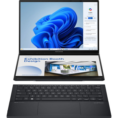 ASUS Zenbook DUO UX8406CA-QL214X 14" FHD OLED, Intel Ultra 7 255H, 32GB, F2TB, UMA, Win11P, Серый