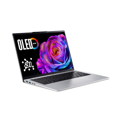 Ноутбук Acer Swift Go 14 SFG14-74 14" WUXGA OLED, Intel U5-225H, 16GB, F512GB, UMA, Win11, серебристый