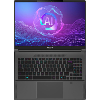 Ноутбук MSI Creator A16 AI+ A3XVGG 16 UHD, Ryzen AI 9 HX 370, 32GB, F2TB, NVD4070-8, W11P, сірий