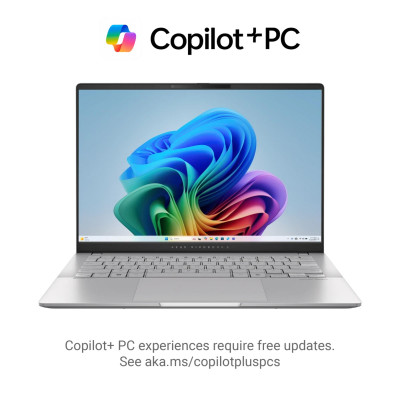 Ноутбук ASUS Vivobook S 14 M5406NA-QD080 14" WUXGA OLED, AMD R5-7535HS, 16GB, F512GB, UMA, NoOS, Серебристый