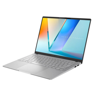 Ноутбук ASUS Vivobook S 14 M5406NA-QD080 14" WUXGA OLED, AMD R5-7535HS, 16GB, F512GB, UMA, NoOS, Серебристый