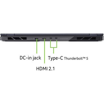 Ноутбук Acer Predator Helios 18 PH18-73 18" WQXGA IPS, Intel U9-275HX, 64GB, F2TB, NVD5080-16, Lin, черный
