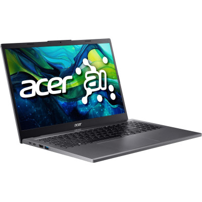 Ноутбук Acer Aspire 15 A15-61M 15.6" IPS FHD, AMD R5-8640HS, 16GB, F512GB, UMA, Lin, серый