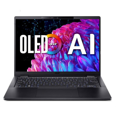 Ноутбук Acer TravelMate TMP614-73 14" 2.8K OLED, Intel U5-125H, 32GB, F1TB, UMA, Win11P, черный