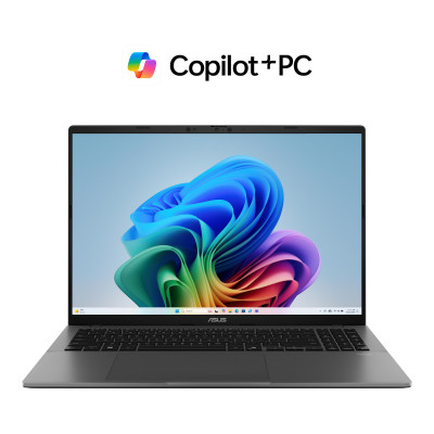 Ноутбук ASUS Vivobook S 16 S3607QA-PL006W 16" 2.5K IPS, Snapdragon X1 26100, 16GB, F1TB, UMA, Win11, Серый