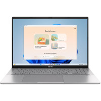 Ноутбук ASUS Vivobook S 16 S3607CA-RP008 16" WUXGA IPS, Intel Ultra 7 255H, 16GB, F1TB, UMA, NoOS, Серебристый