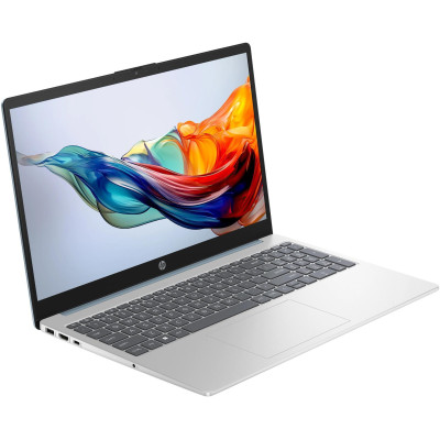 Ноутбук HP 15-fc0111ru 15.6" FHD IPS AG, AMD R7-7730U, 16GB, F1024GB, UMA, DOS, серебристый