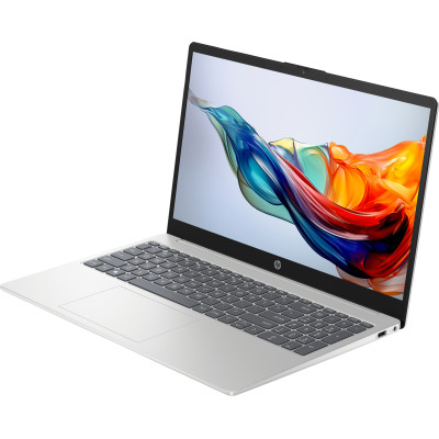Ноутбук HP 15-fc0111ru 15.6" FHD IPS AG, AMD R7-7730U, 16GB, F1024GB, UMA, DOS, серебристый