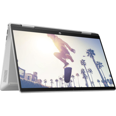 Ноутбук HP Pavilion x360 14-ek2007ru 14" FHD IPS Touch, Intel 3-100U, 8GB, F512GB, UMA, DOS, серебристый
