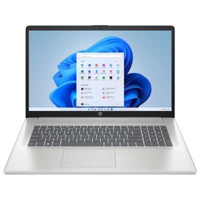 Ноутбук HP 17-cn3001ru 17.3" FHD IPS AG, Intel i5-1334U, 16GB, F1024GB, UMA, DOS, серебристый