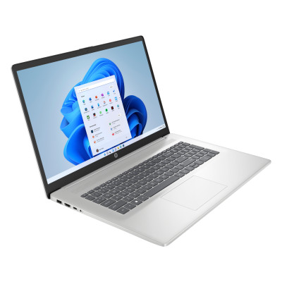 Ноутбук HP 17-cn3001ru 17.3" FHD IPS AG, Intel i5-1334U, 16GB, F1024GB, UMA, DOS, серебристый