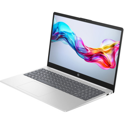 Ноутбук HP 15-fd0145ua 15.6" FHD IPS AG, Intel i3-1315U, 16GB, F1024GB, UMA, DOS, сріблястий